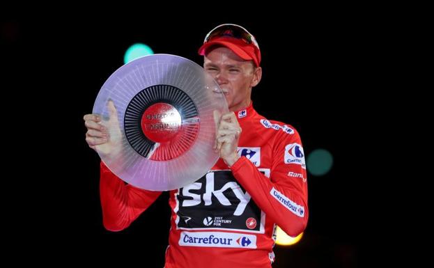 Chris Froome da positivo en un control antidopaje en la Vuelta a España
