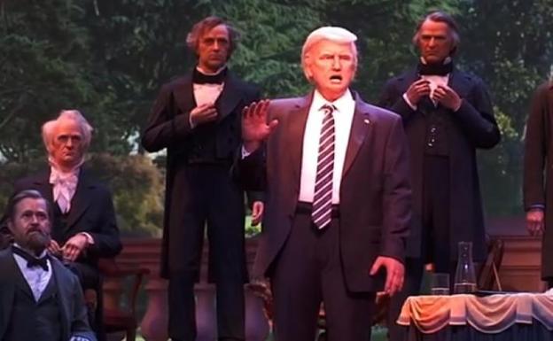 El robot parlante de Trump creado por Disney no gusta en la red