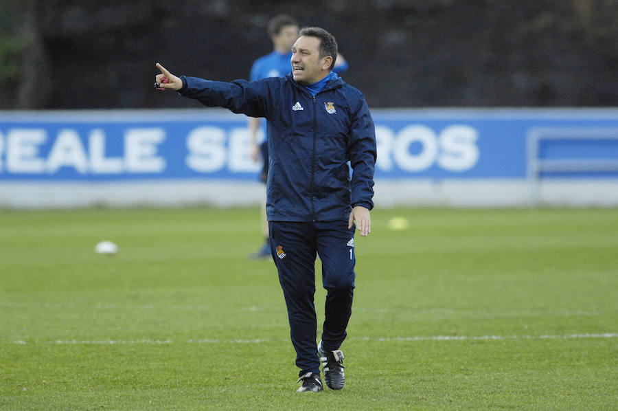 Penúltima sesión del año de la Real Sociedad en Zubieta