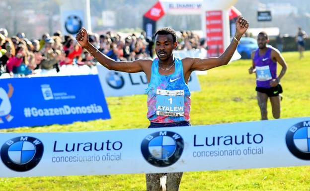 El bahrení Ayalew gana un emocionante cross de San Sebastián