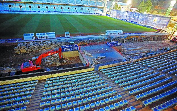 Los jugadores de la Real Sociedad accederán al césped por una pasarela