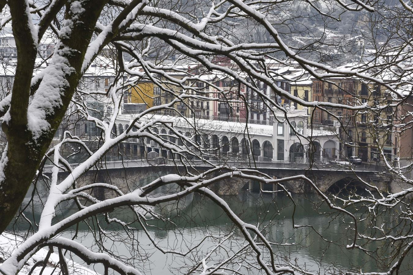 Tolosa se cubre de blanco