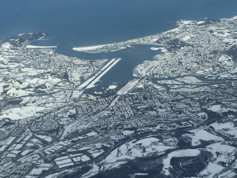 La nieve cubre Gipuzkoa
