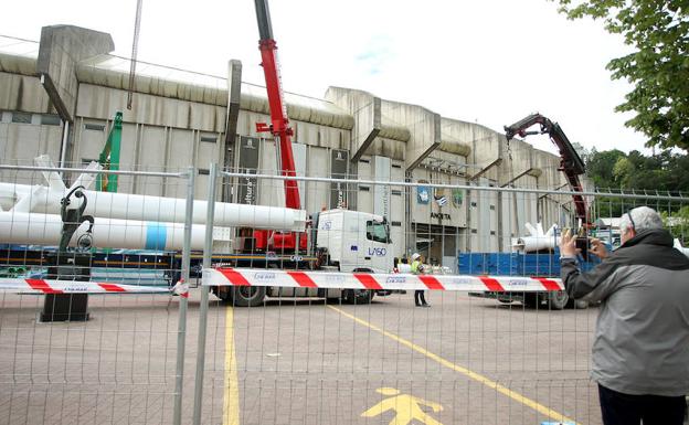 La colocación de las cerchas en Anoeta afectará al tráfico de la zona