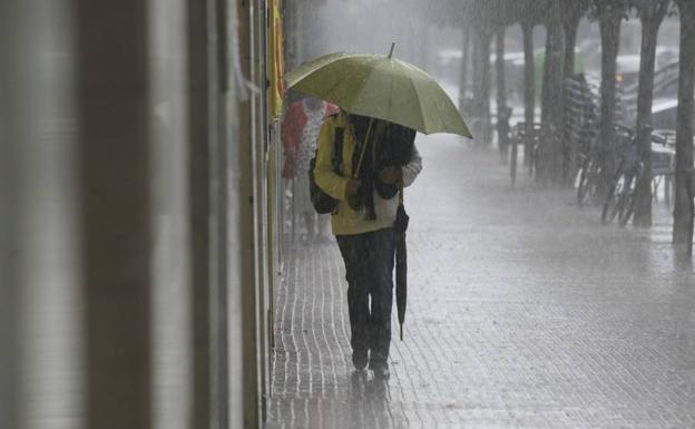 Aviso amarillo por lluvias intensas en el interior de Gipuzkoa