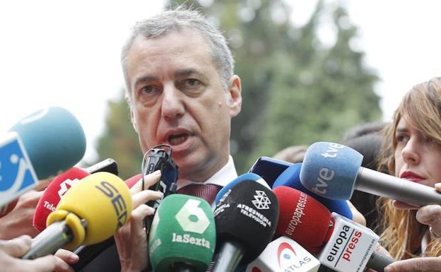 Urkullu confía en que el PP no se deje llevar por la «venganza» con los Presupuestos