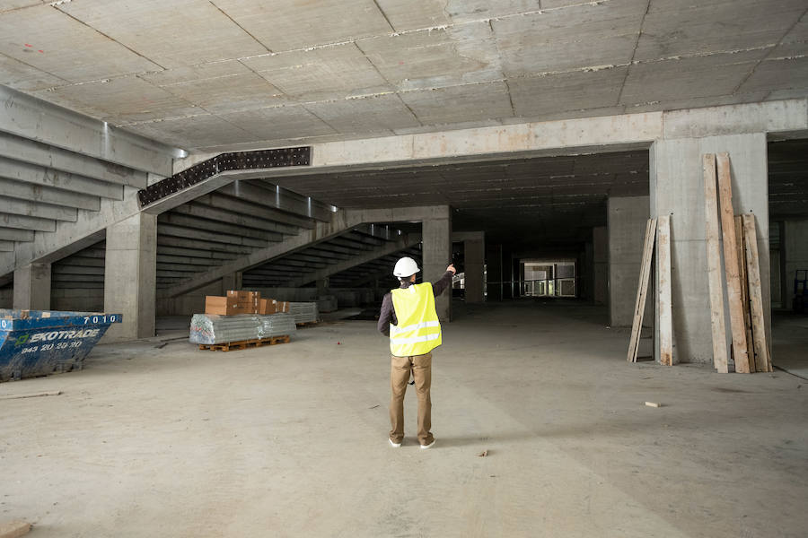 Los obras de Anoeta, a toda vela