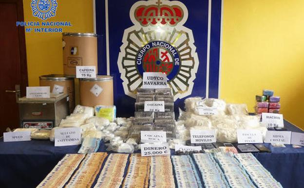 Incautados 32 kilos de cocaína y 65 de 'speed' destinados a los Sanfermines