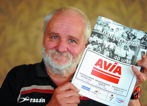 Josean Alberdi 'Goma' (organizador de las fiestas de Amaña): «Voy a hacer las fiestas para todo el barrio, el pueblo y la comarca»