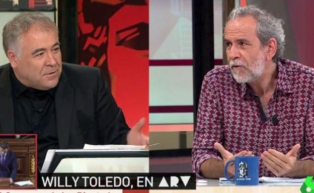 Willy Toledo la lía en el programa Al Rojo Vivo de Ferreras