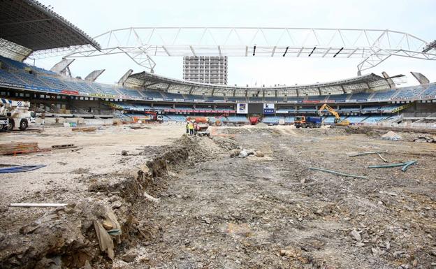 El terreno de juego de Anoeta baja su nivel