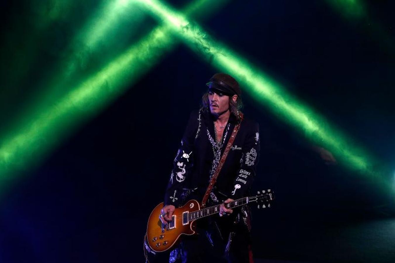 Concierto de Johnny Depp en Suiza