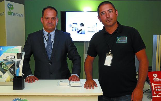 Txema Gallego y Jorge Marina, directivos de Cin Advanced Systems. / LUSA