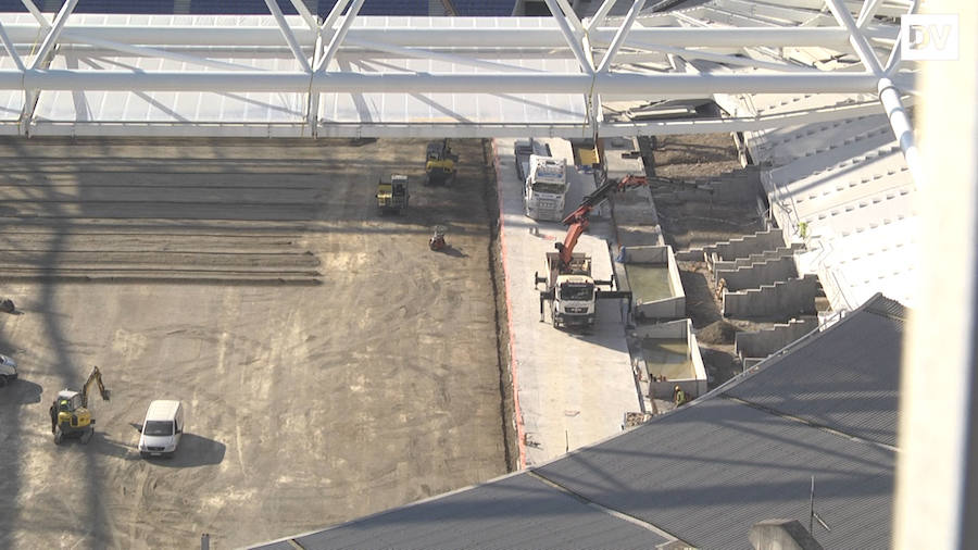 El terreno de juego de Anoeta coge forma