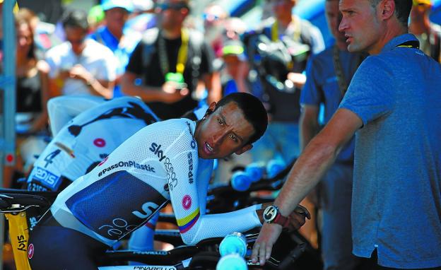 Bernal y Landa, dados de alta tras su caída en la Clásica San Sebastián