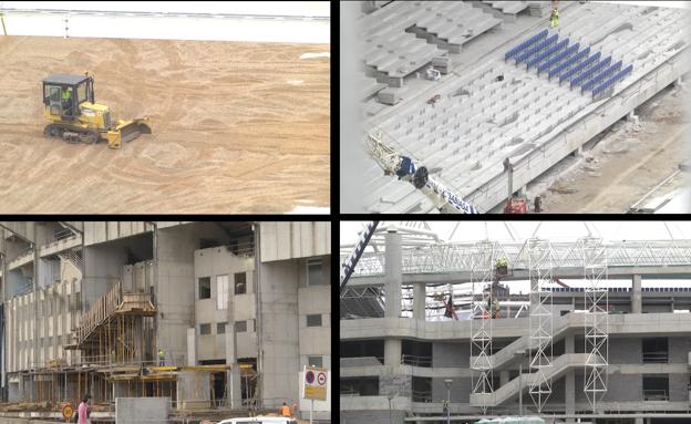 Las obras de Anoeta pisan el acelerador