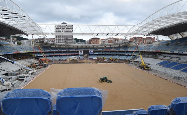 Así se ve Anoeta desde la grada Aitor Zabaleta