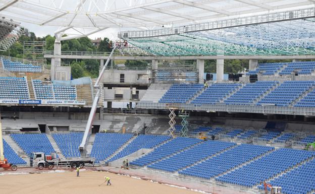 Anoeta: Así están las obras a un mes del estreno