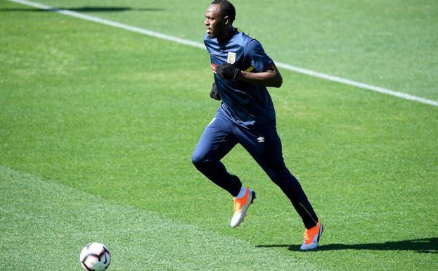 Usain Bolt y una pachanga con la Real Sociedad
