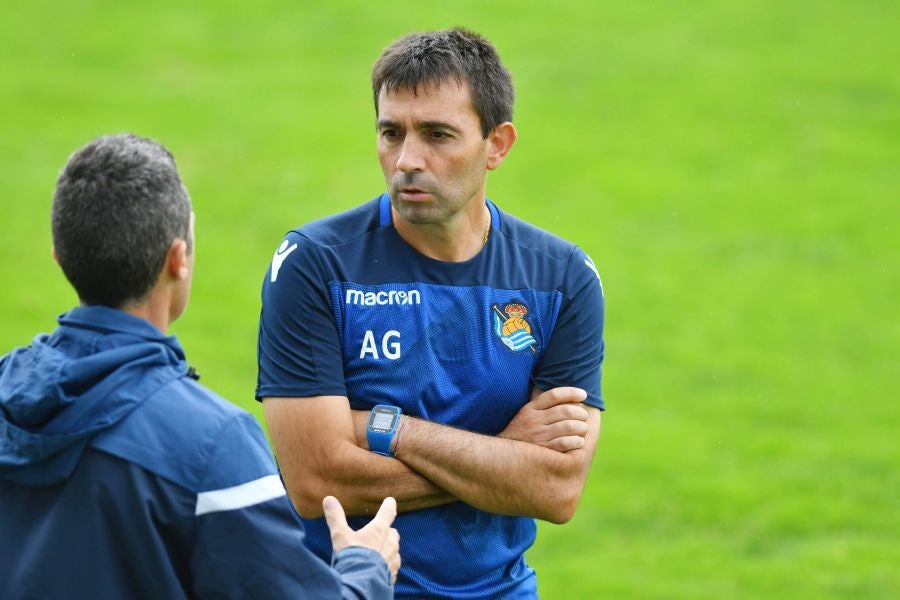 Entrenamiento de la Real Sociedad, en imágenes