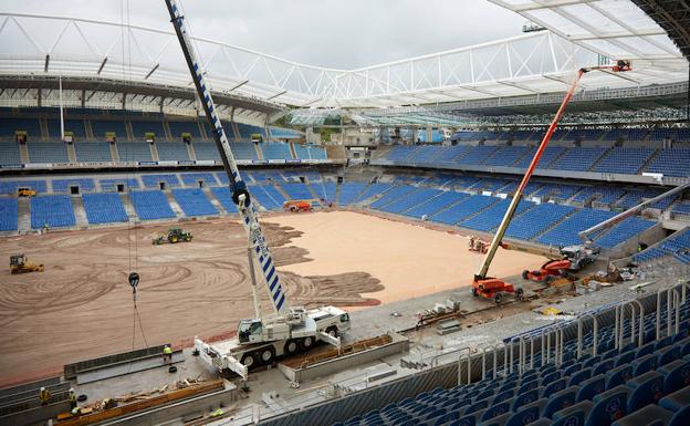 La nueva piel del estadio de Anoeta