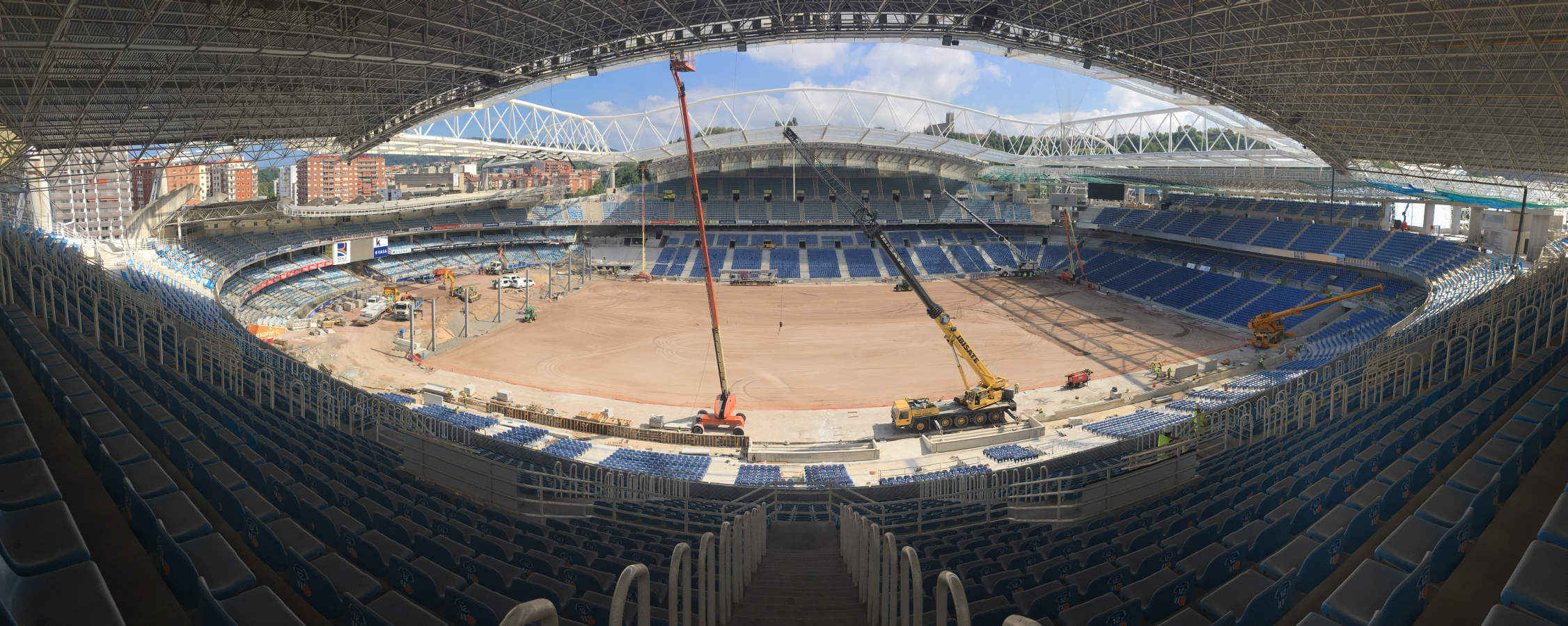 Las obras avanzan en Anoeta