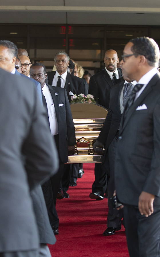 Detroit da su último adiós a Aretha Franklin