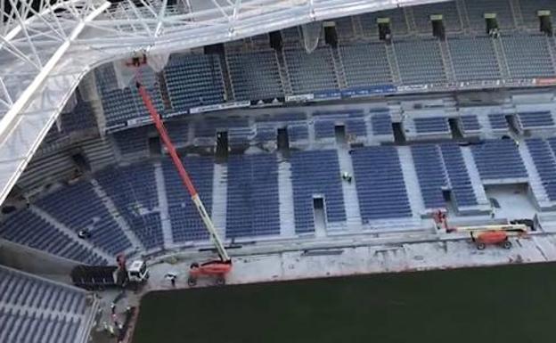 Anoeta, a vista de pájaro