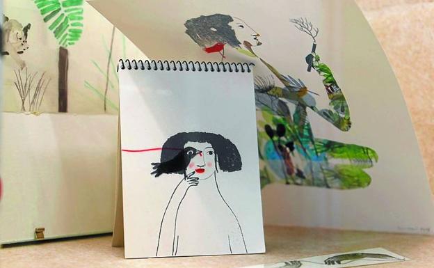 Aieteko kultur etxean, garai desberdinetako lanak ikusgai