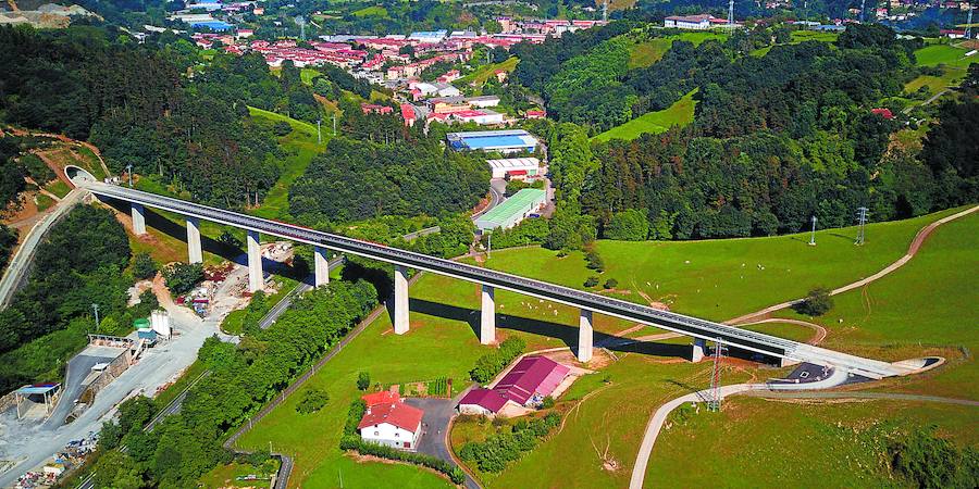 Tramos del TAV con retrasos en Gipuzkoa