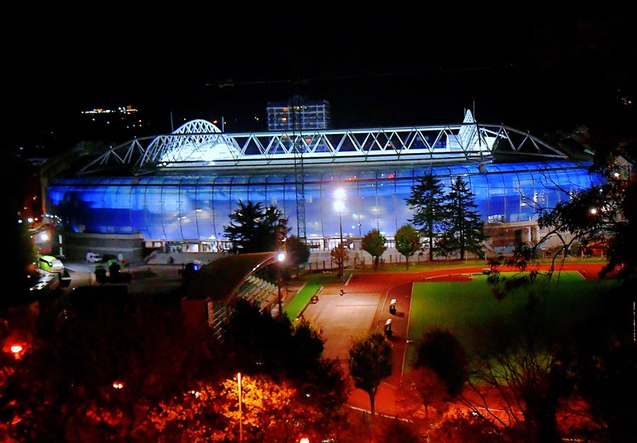 Anoeta se luce de noche