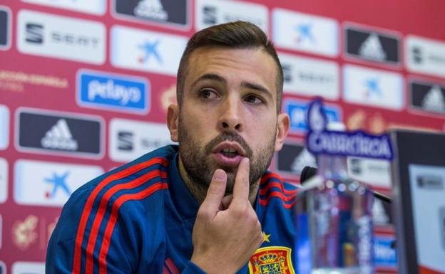 Jordi Alba: «Nunca he tenido ningún problema con Luis Enrique»