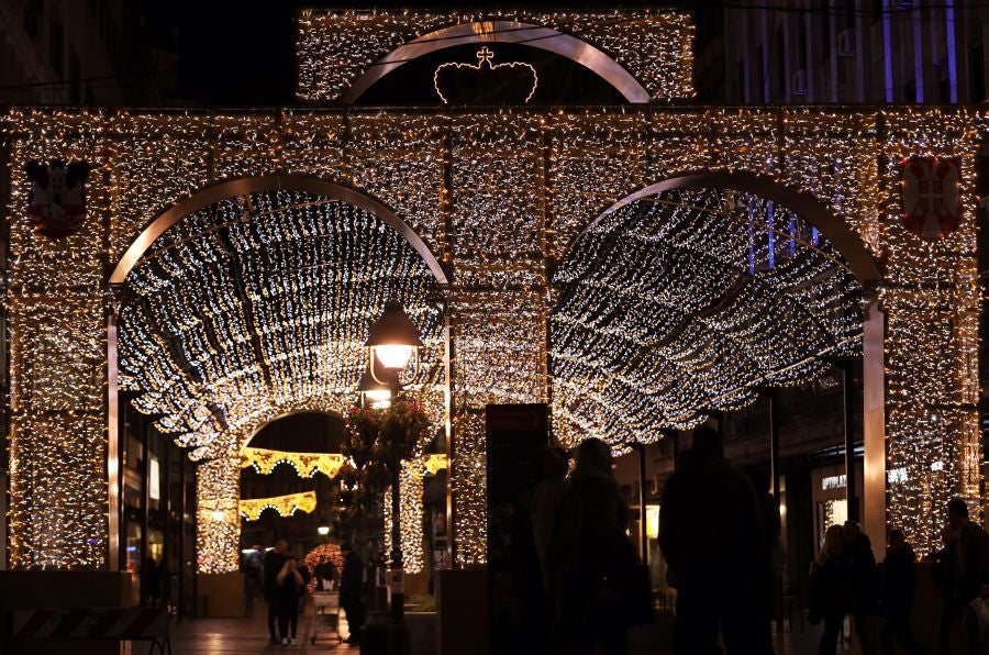 Belgrado enciende sus luces de Navidad