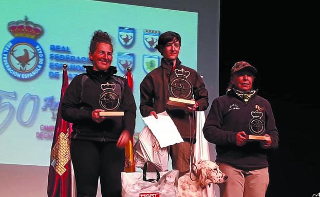 Leire Egaña, plata en el estatal de caza menor