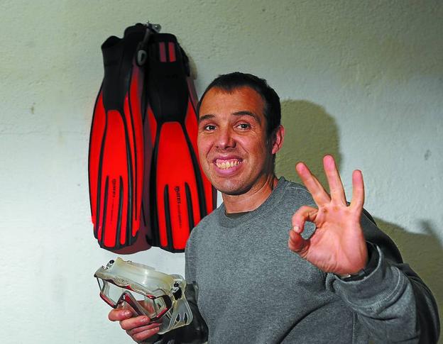 Eibarrés, buceador... y peregrino