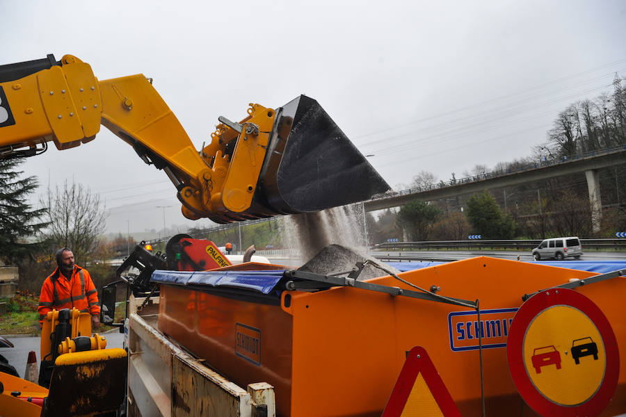 La nieve llega a Gipuzkoa