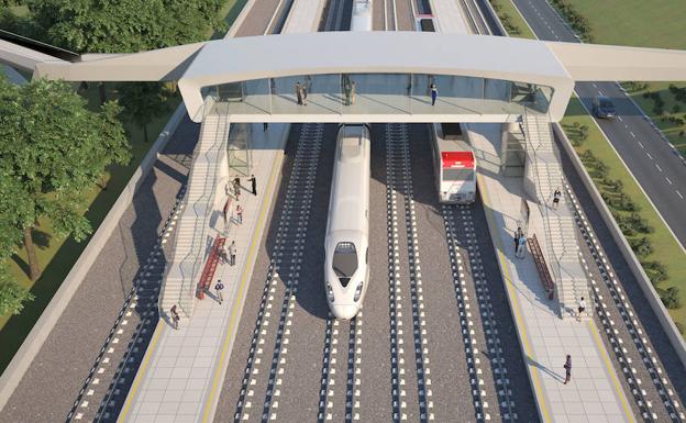 Astigarraga contará con una estación elevada que servirá de enlace al TAV