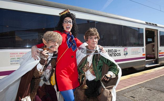 En tren a las bodegas de La Rioja