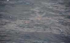 El naufragio de Grande América y las manchas de hidrocarburos, en imágenes