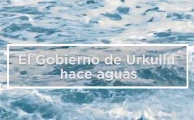 El PP vasco difunde un vídeo que afirma que Urkullu «hace aguas» tras sus acuerdos con EH Bildu y Sánchez