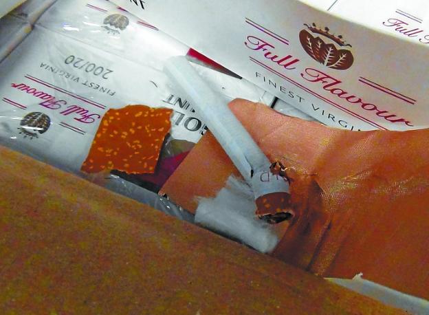 La incautación de tabaco de contrabando se multiplica por cuatro en la muga