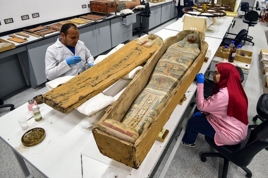 Los objetos del faraón