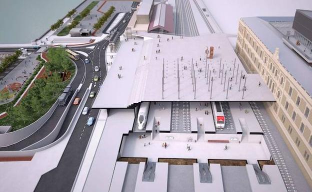 El pasadizo de Egia se convierte en plaza con la nueva estación