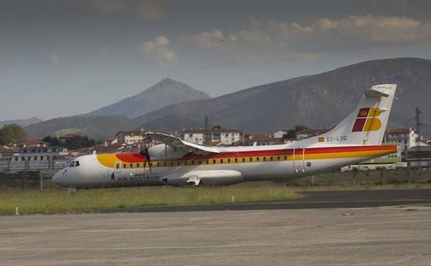 Air Nostrum reprograma los vuelos de Hondarribia cancelados para este miércoles
