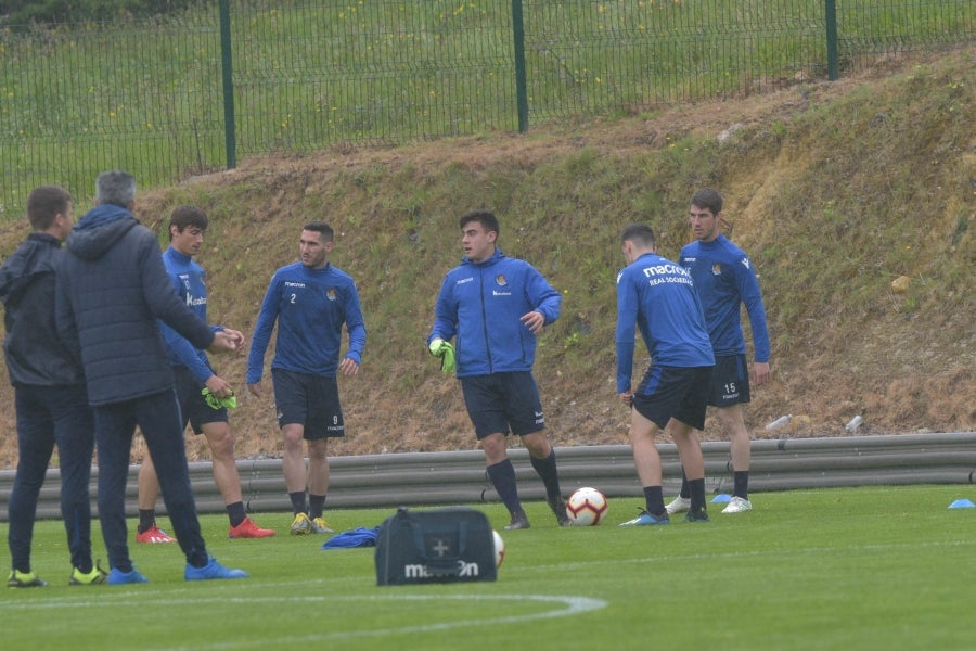 Entrenamiento de la Real Sociedad, en imágenes