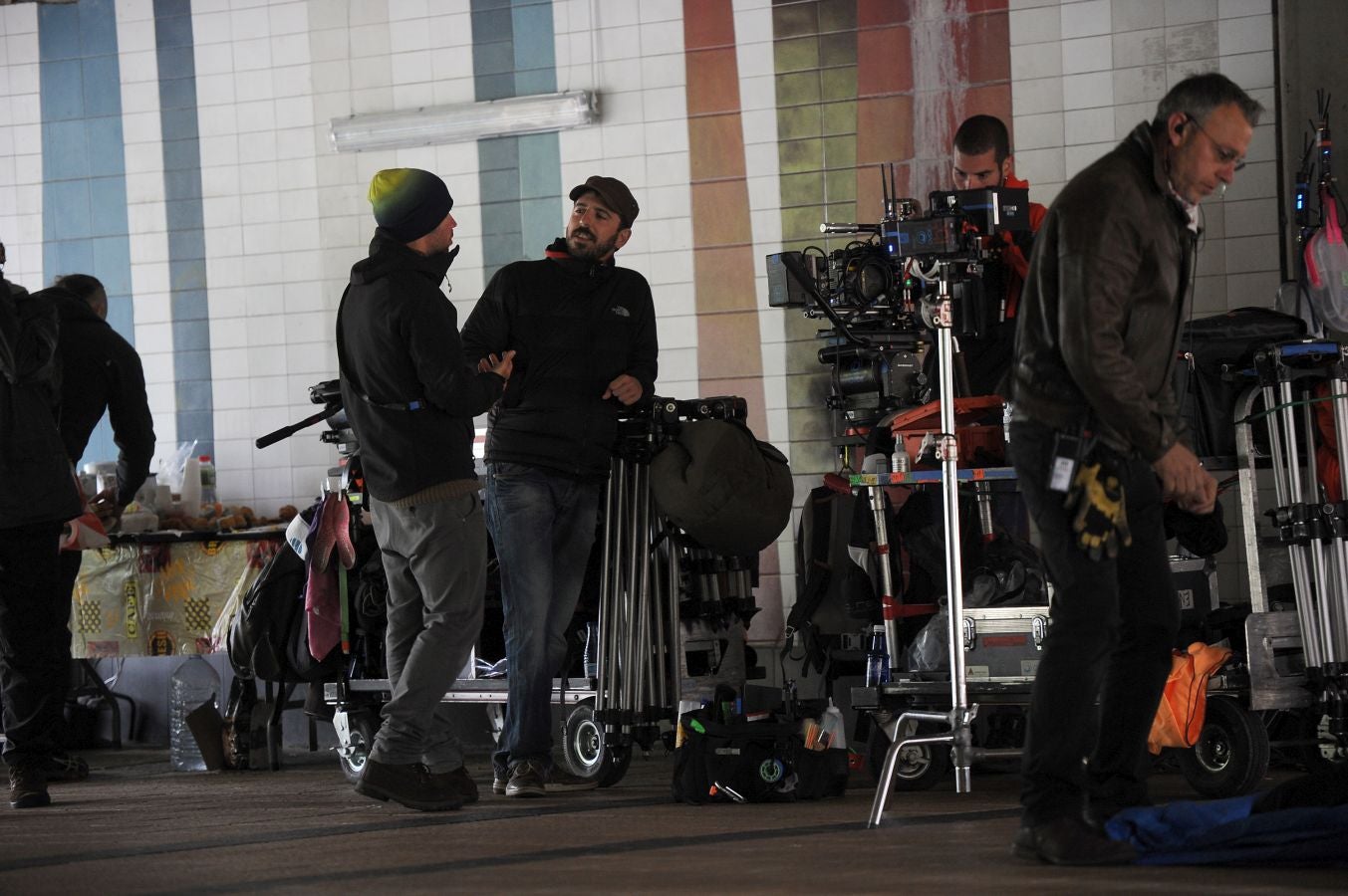 'Patria' se sigue grabando en Donostia