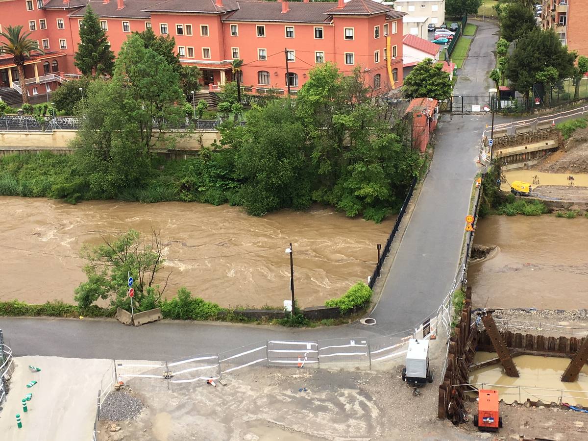 La lluvia caída en las últimas horas en Gipuzkoa ha provocado diversos incidentes