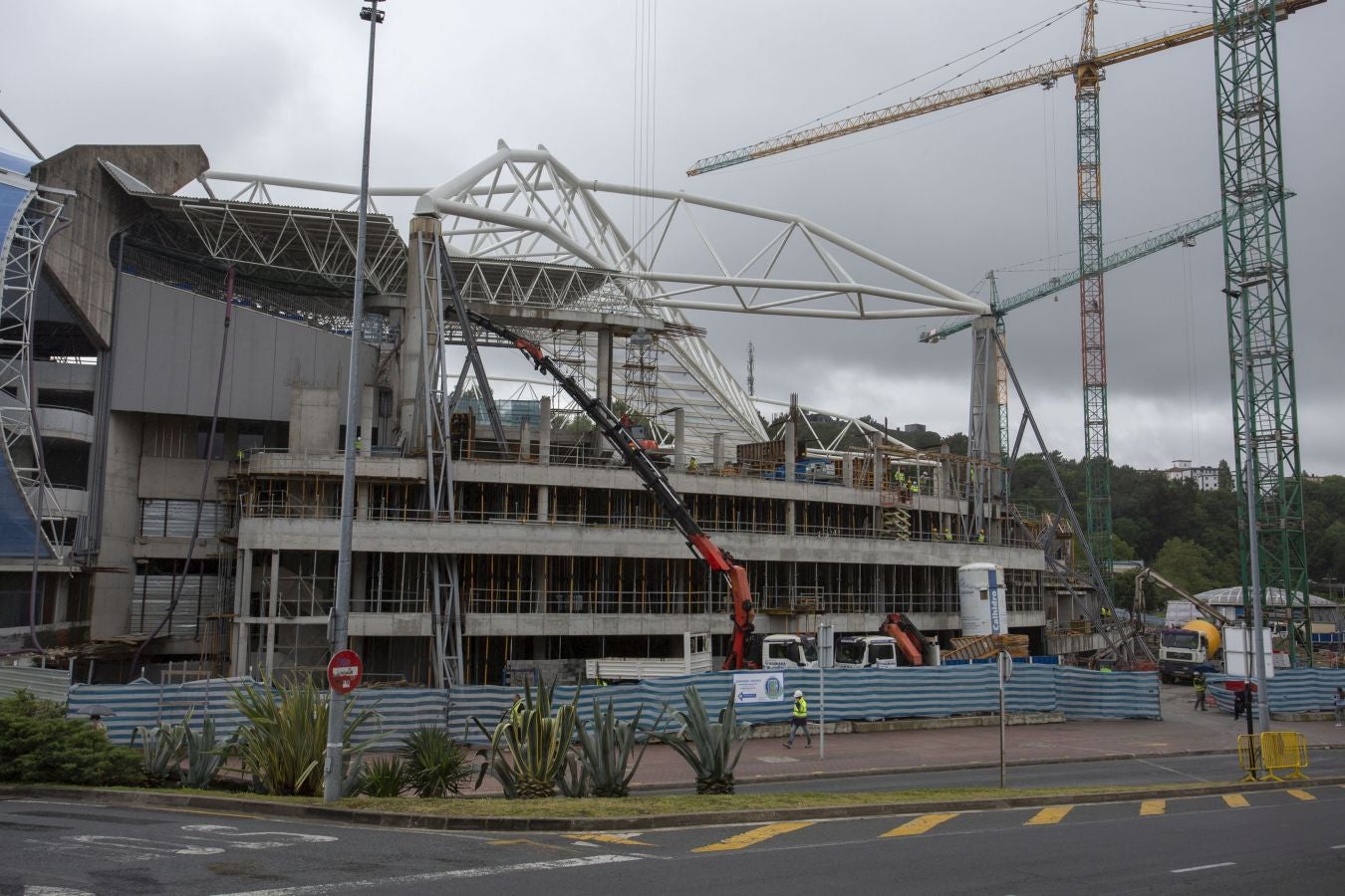 Sin fútbol, las obras de Anoeta aceleran