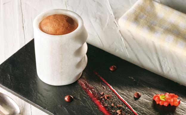 Receta de soufflé de chocolate «Berasategui»