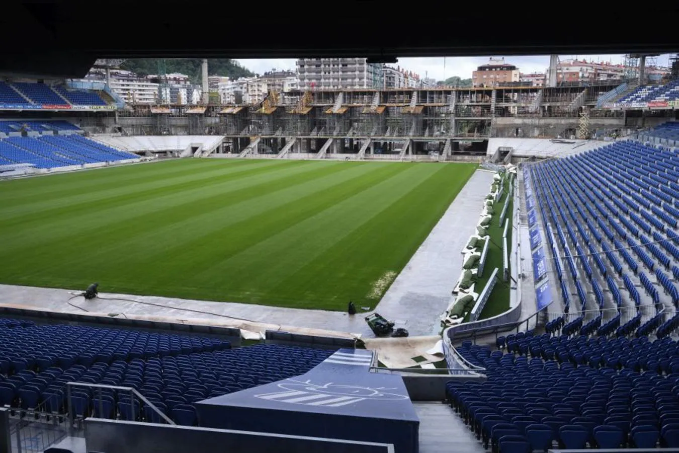 Fotos: El fondo Norte de Anoeta sigue cogiendo forma y altura | El Diario  Vasco